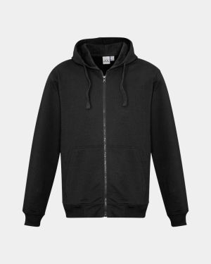 Biz Collection Crew Zip Hoodie - Black