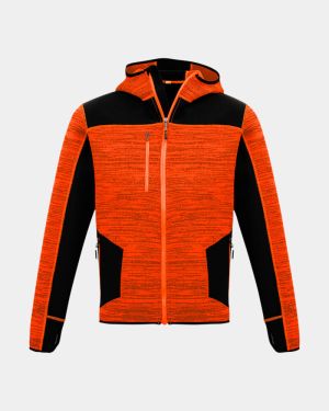 Syzmik Unisex Streetworx Reinforced Knit Hooded Jacket - Orange