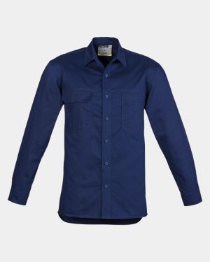Syzmik Lightweight Tradie Long Sleeve Shirt - Navy