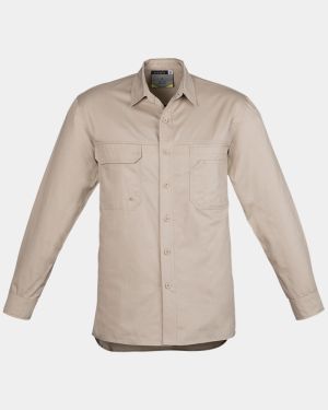 Syzmik Lightweight Tradie Long Sleeve Shirt - Sand