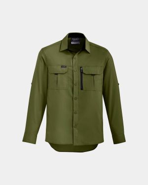 Syzmik Outdoor Long Sleeve Shirt - Army