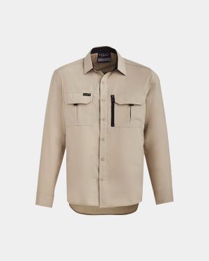 Syzmik Outdoor Long Sleeve Shirt - Sand