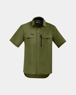 Syzmik Outdoor Short Sleeve Shirt - Army
