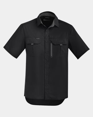 Syzmik Outdoor Short Sleeve Shirt - Black