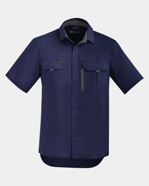 Syzmik Outdoor Short Sleeve Shirt - Navy