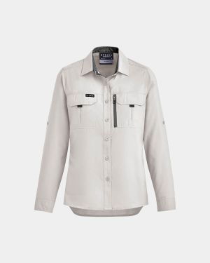Syzmik Women's Outdoor Long Sleeve Shirt - Natural