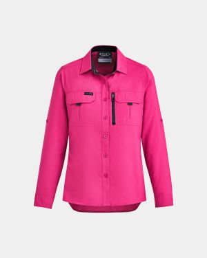 Syzmik Women's Outdoor Long Sleeve Shirt - Pink