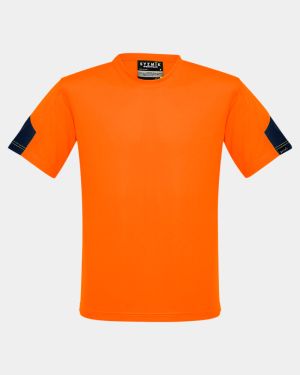 Syzmik Hi Vis Squad T-shirt - Orange/Navy