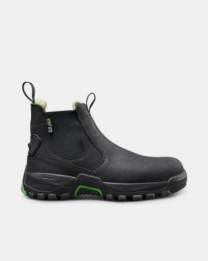 FXD Women's WB-4W Elastic Side Safety Boot - Black