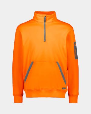 Syzmik Streetworx Water Resistant 1/4 Zip Pullover - Orange