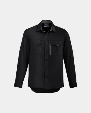 Syzmik Outdoor Long Sleeve Shirt - Black