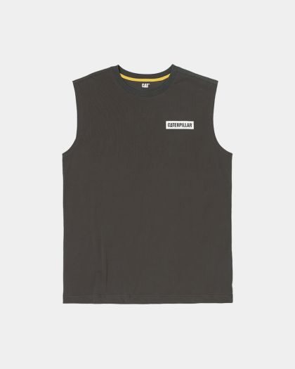 CAT Icon Block Muscle Tee - Licorice