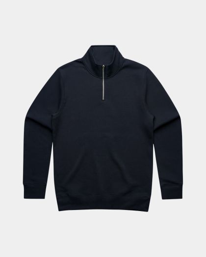 AS Colour 5125 Stencil Half Zip Crew Jumper - Navy