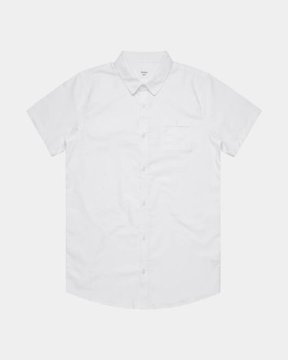 AS Colour 5407 Oxford Short Sleeve Shirt - White