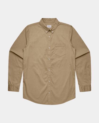 AS Colour 5414 Men’s Denim Wash Shirt - Khaki