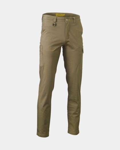 Bisley Stretch Cotton Drill Cargo Pant - Khaki