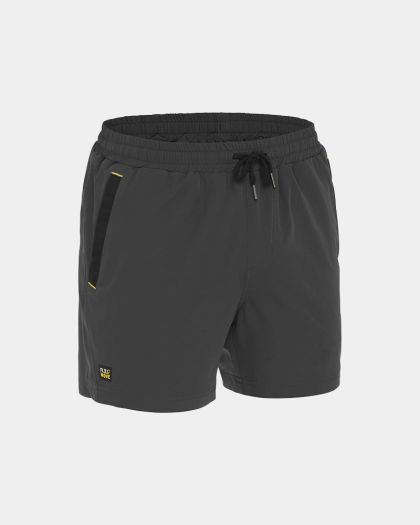 Bisley Flx & Move™ 4-Way Stretch Elastic Waist Short - Charcoal