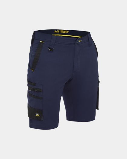 Bisley Flx & Move™ 4-Way Stretch Zip Cargo Short - Navy
