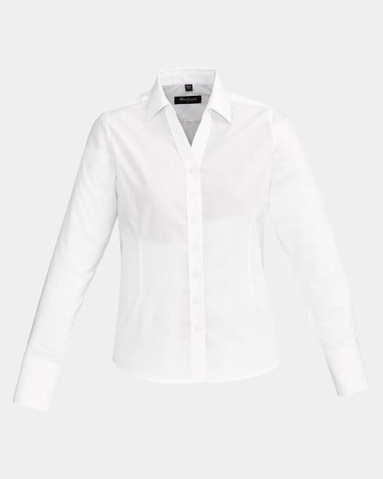 Boulevard Women's Hudson Long Sleeve Shirt - White
