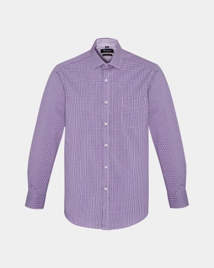 Boulevard Newport Long Sleeve Shirt - Purple Reign