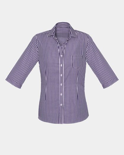 Boulevard Women's Springfield 3/4 Sleeve Shirt - Purple Reign