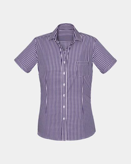 Boulevard Women's Springfield Short Sleeve Shirt - Purple Reign