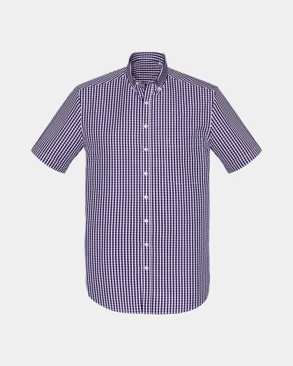 Boulevard Springfield Short Sleeve Shirt - Purple Reign