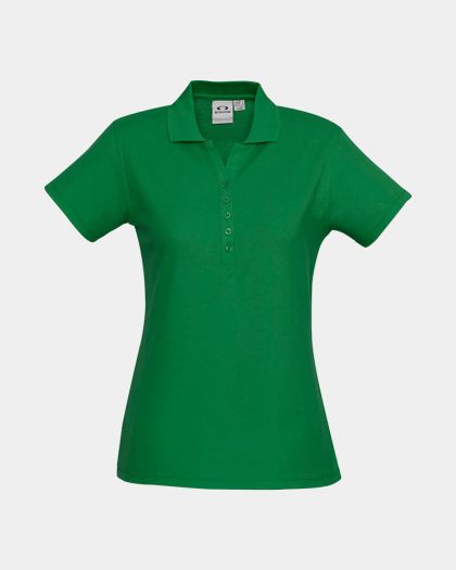 Biz Collection Women's Crew Polo - Kelly Green