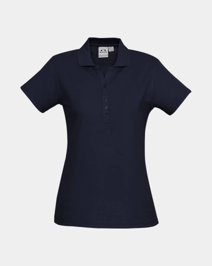 Biz Collection Women's Crew Polo - Navy