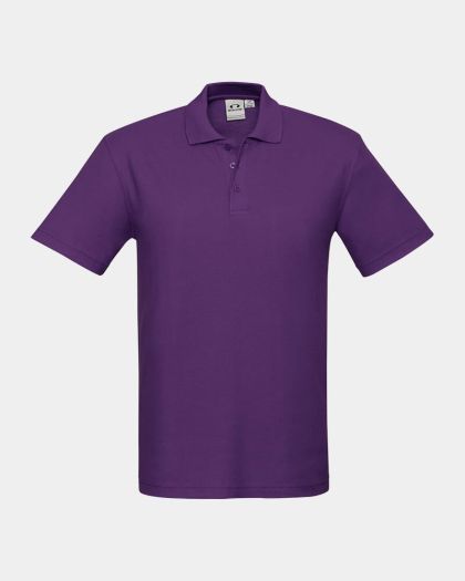 Biz Collection Crew Polo - Purple
