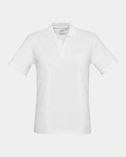Biz Collection Crew Polo - White
