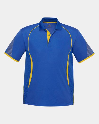 Biz Collection Razor Polo - Royal/Gold