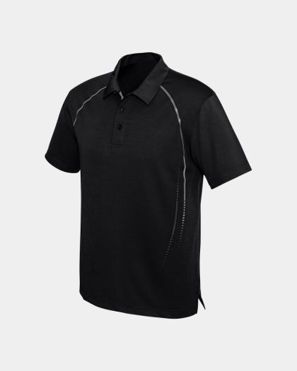 Biz Collection Cyber Polo - Black/Silver