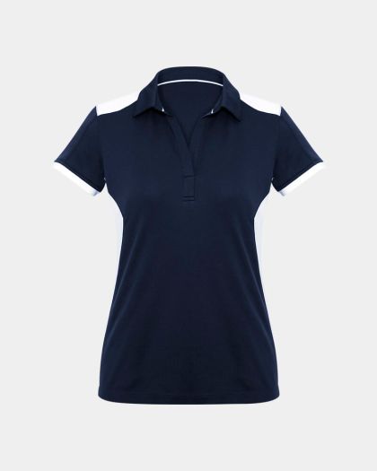 Biz Collection Women's Rival Polo - Navy/White