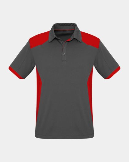 Biz Collection Rival Polo - Grey/Red