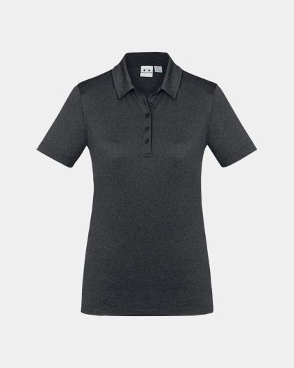 Biz Collection Women’s Aero Polo - Charcoal