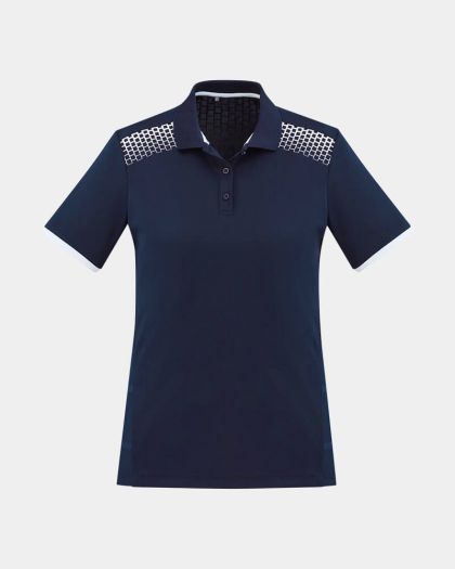 Biz Collection Women's Galaxy Polo - Navy/White