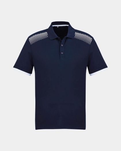 Biz Collection Galaxy Polo - Navy/White