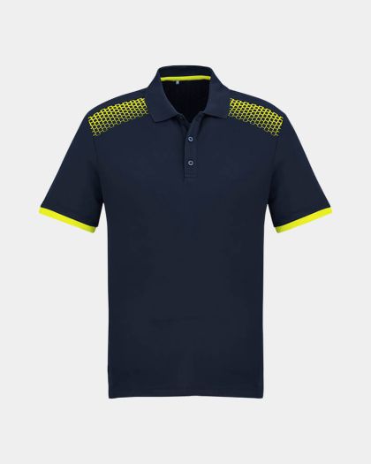 Biz Collection Galaxy Polo - Navy/Yellow