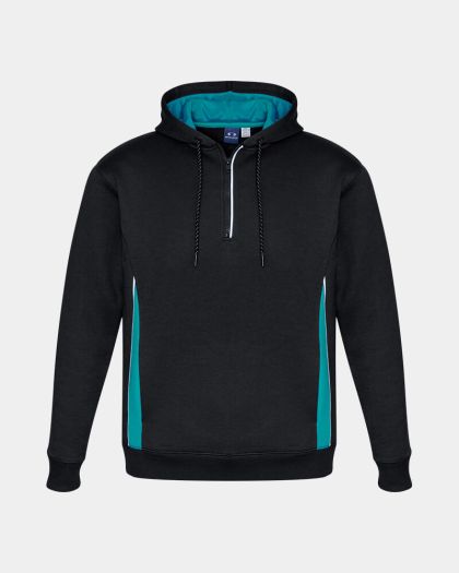 Biz Collection Renegade Hoodie - Black/Teal/Silver