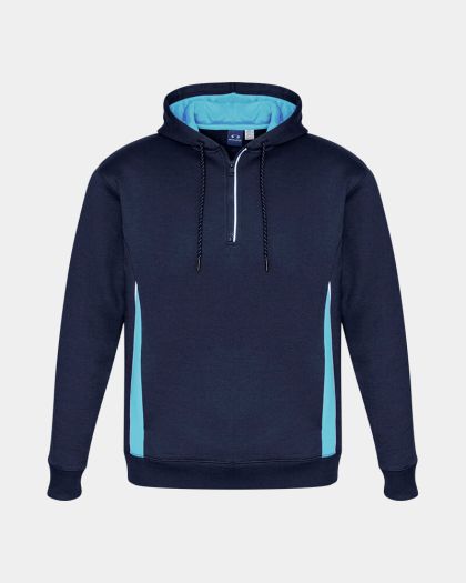 Biz Collection Renegade Hoodie - Navy/Sky/Silver