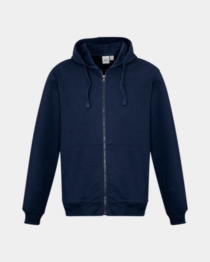 Biz Collection Crew Zip Hoodie - Navy