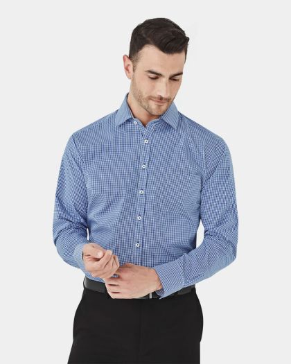 Boulevard Newport Long Sleeve Shirt - French Blue