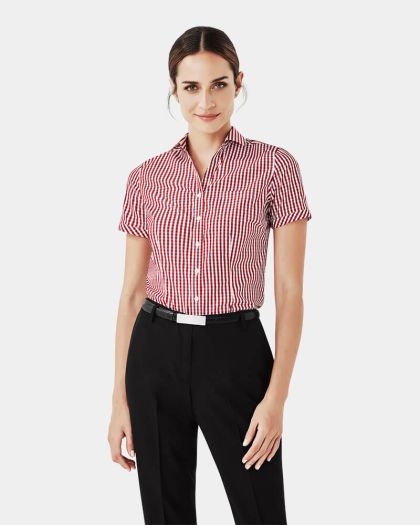 Boulevard Women's Springfield Short Sleeve Shirt - Cardinal Red