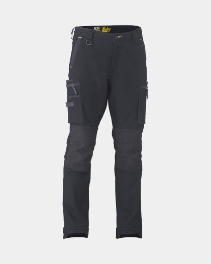 Bisley Flx & Move™ Stretch Utility Zip Cargo Pant - Black