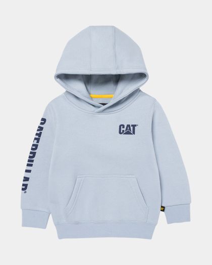 CAT Kids Trademark Banner Hoodie - Blue