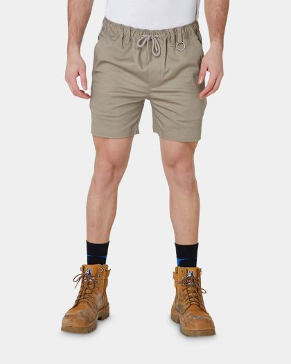 Elwood Elastic Waist Basic Short - Stone