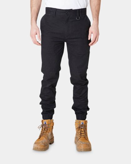 Elwood Cuffed Pant - Black