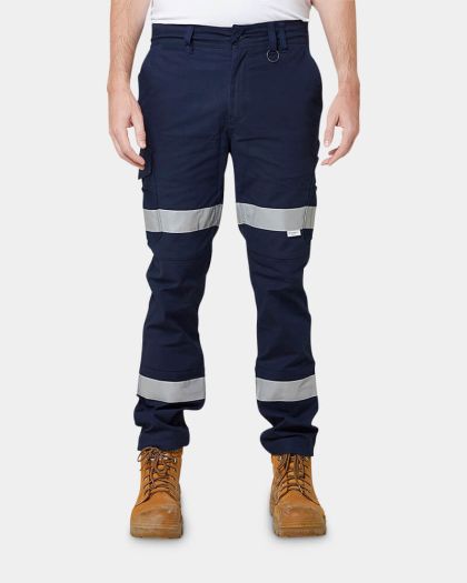 Elwood Reflective Slim Pant - Navy