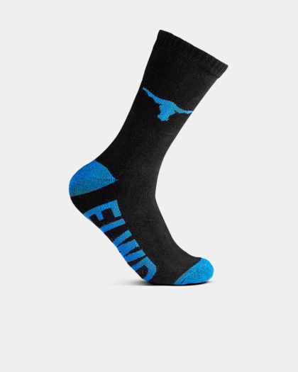 Elwood Crew Work Socks - 5 Pack - Black